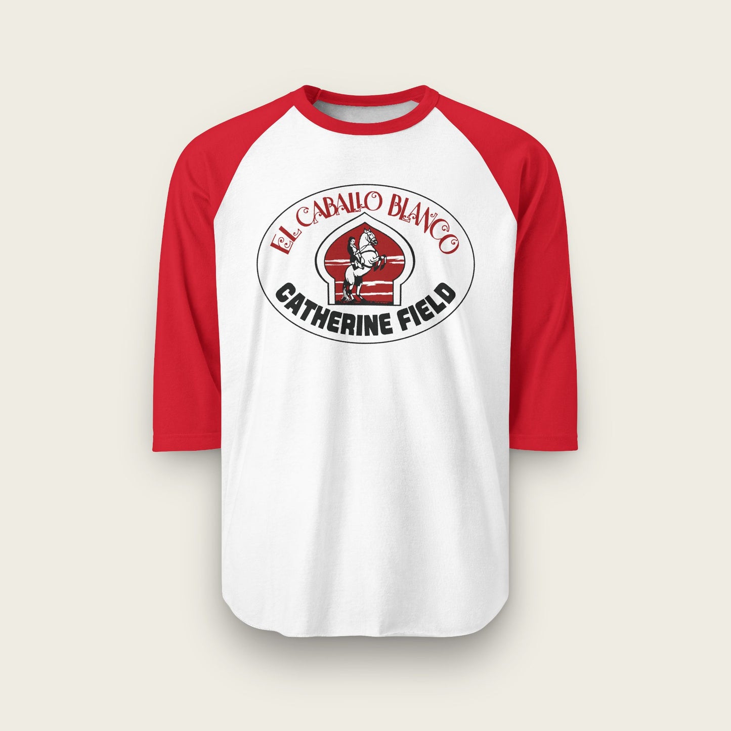 El Caballo Blanco Catherine Field Unisex Raglan Shirt