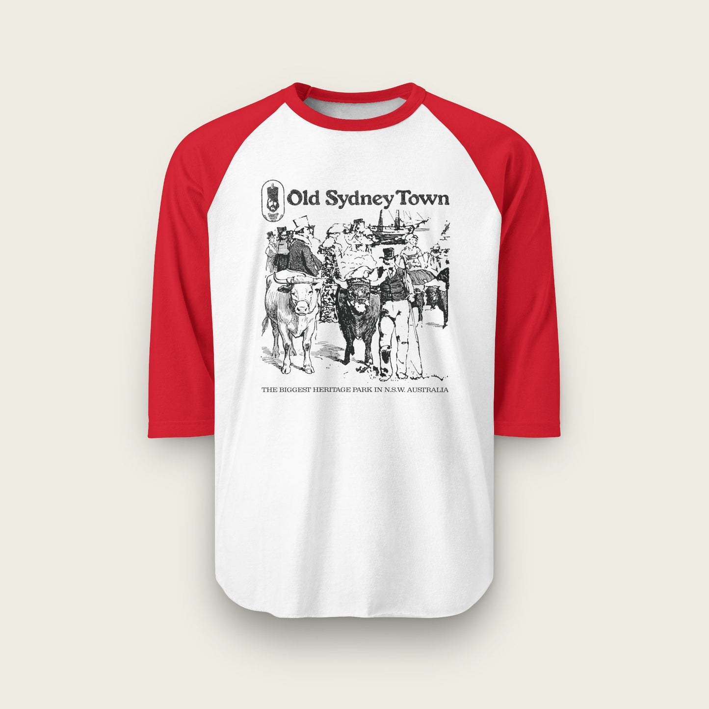 Old Sydney Town Unisex Raglan Shirt