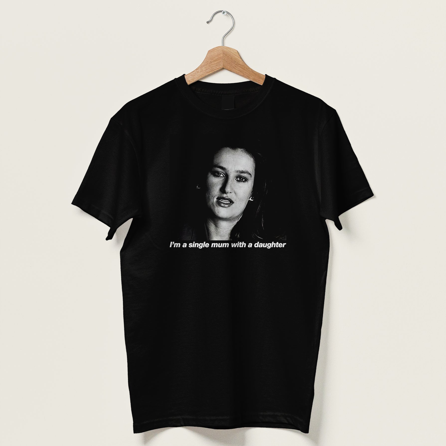 Single Mum With A Daughter T-Shirt | Retro Ad Tee – Donnie Barko