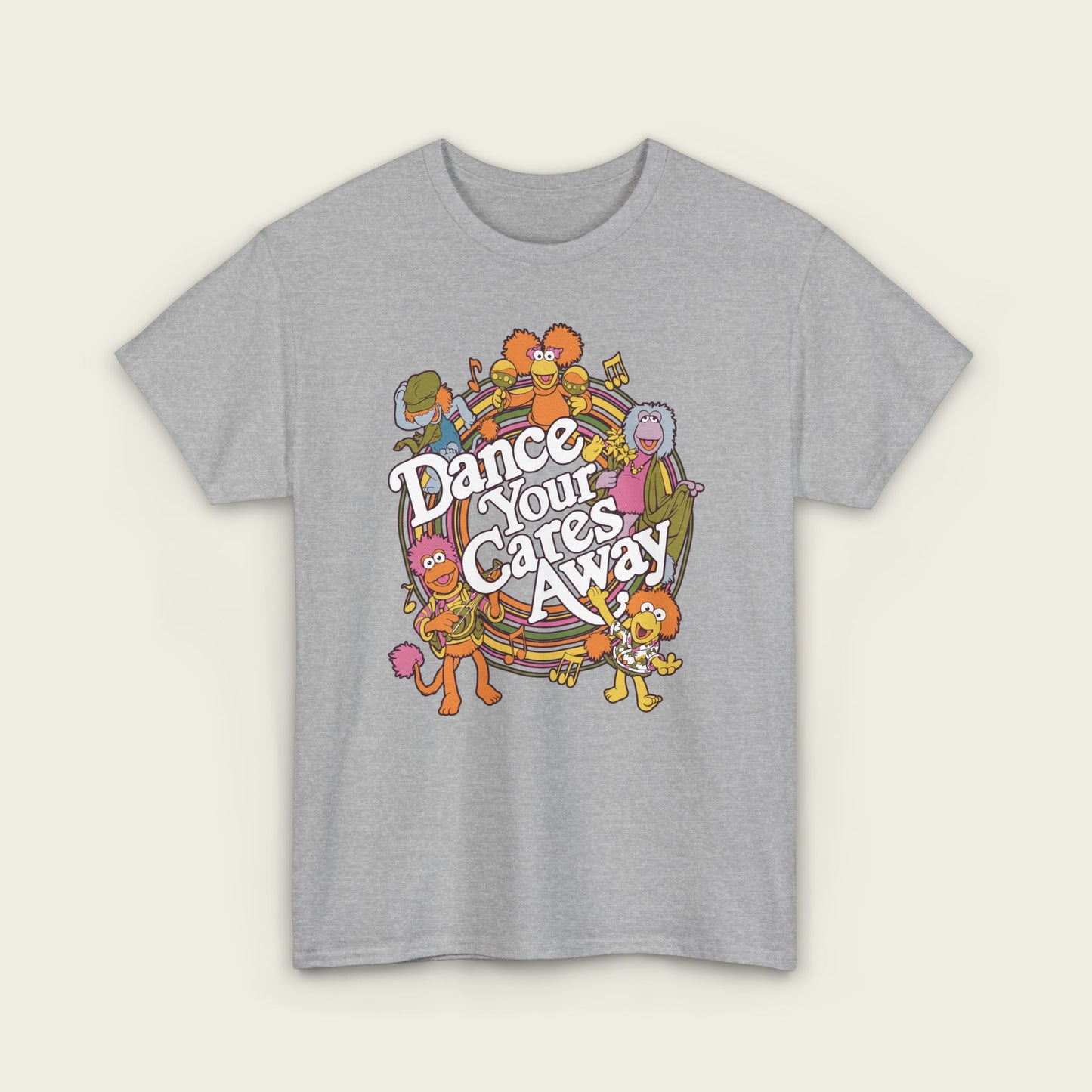 Fraggle Rock - Dance Your Cares Away Unisex Tee