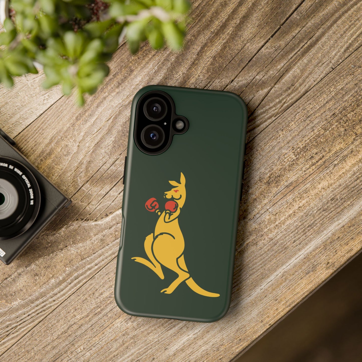 Phone Case - Boxing Kangaroo Bottle Green Tough Protective Case