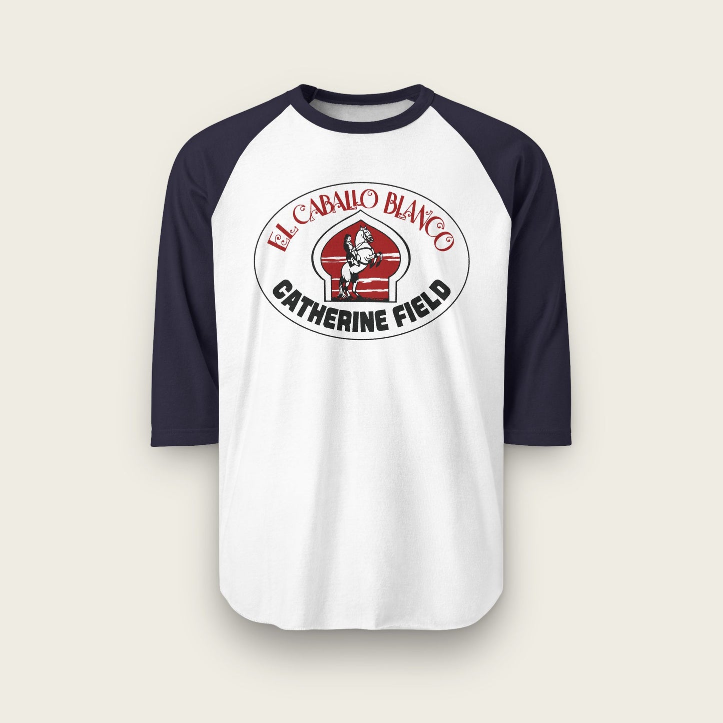 El Caballo Blanco Catherine Field Unisex Raglan Shirt