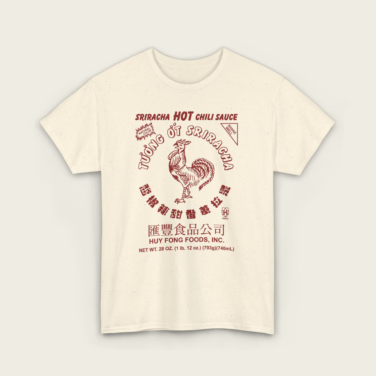 Sriracha Hot Sauce - FRONT PRINT Unisex Tee