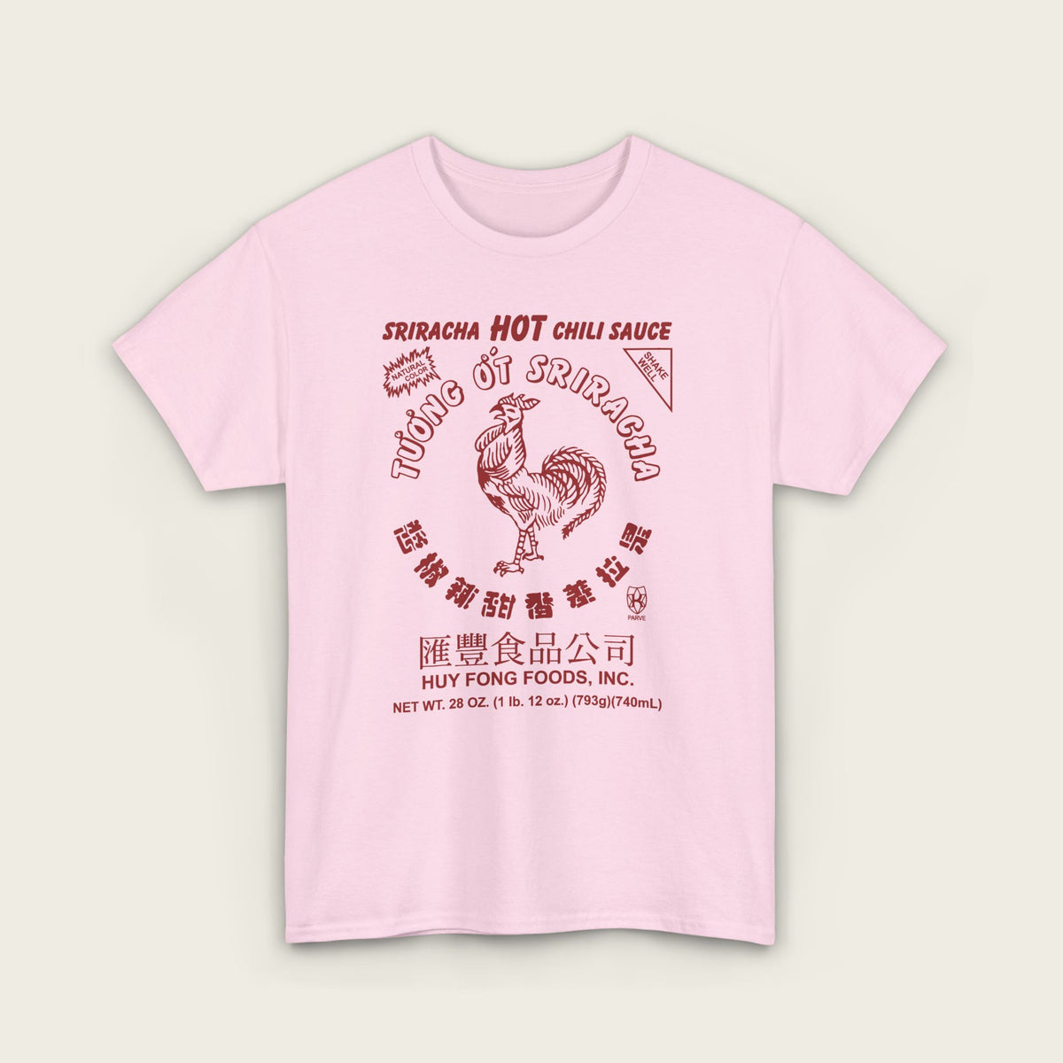 Sriracha Hot Sauce - FRONT PRINT Unisex Tee