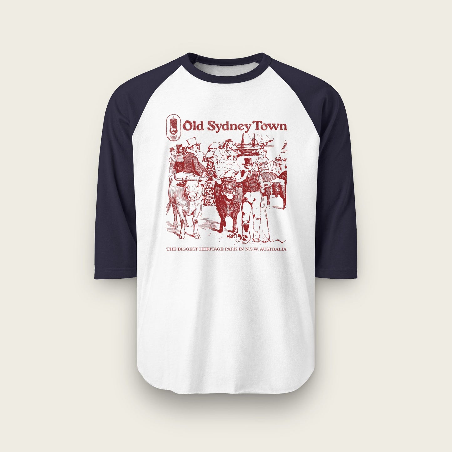 Old Sydney Town Unisex Raglan Shirt