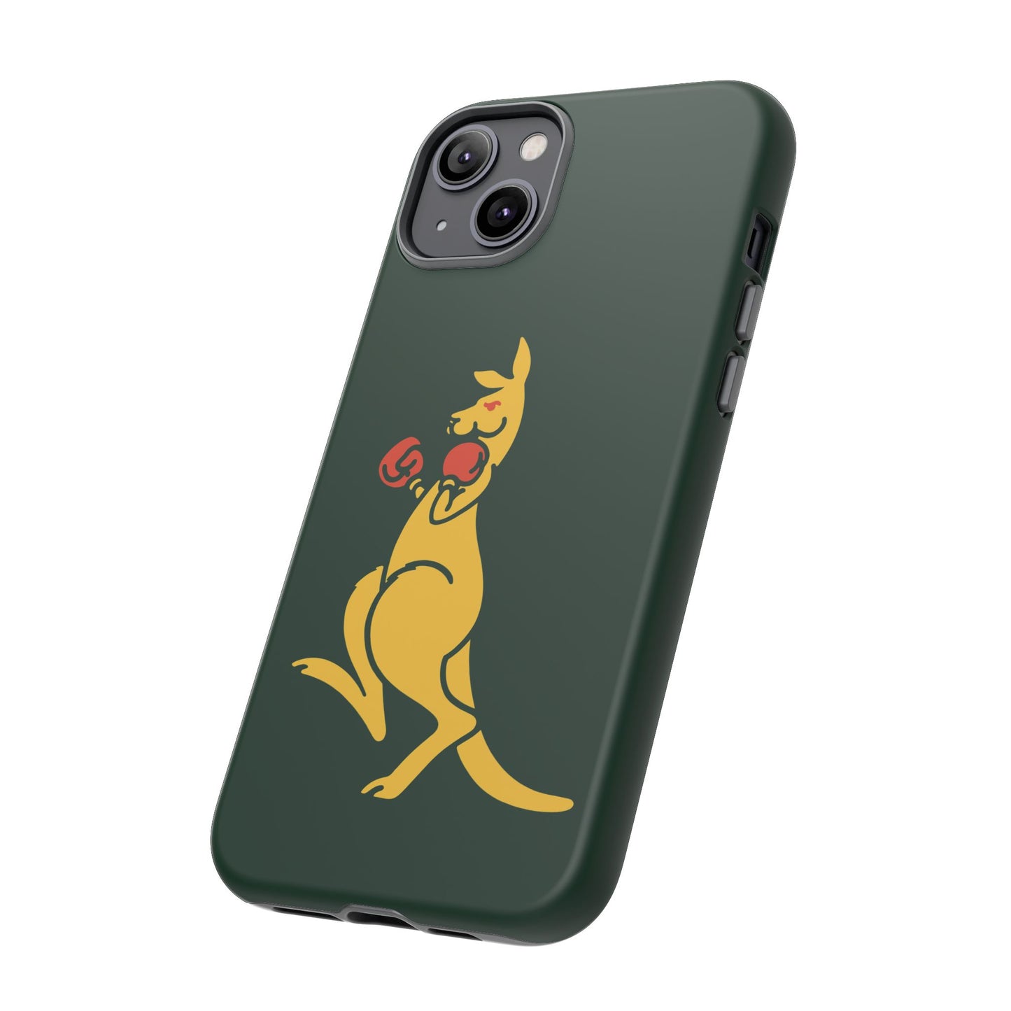 Phone Case - Boxing Kangaroo Bottle Green Tough Protective Case