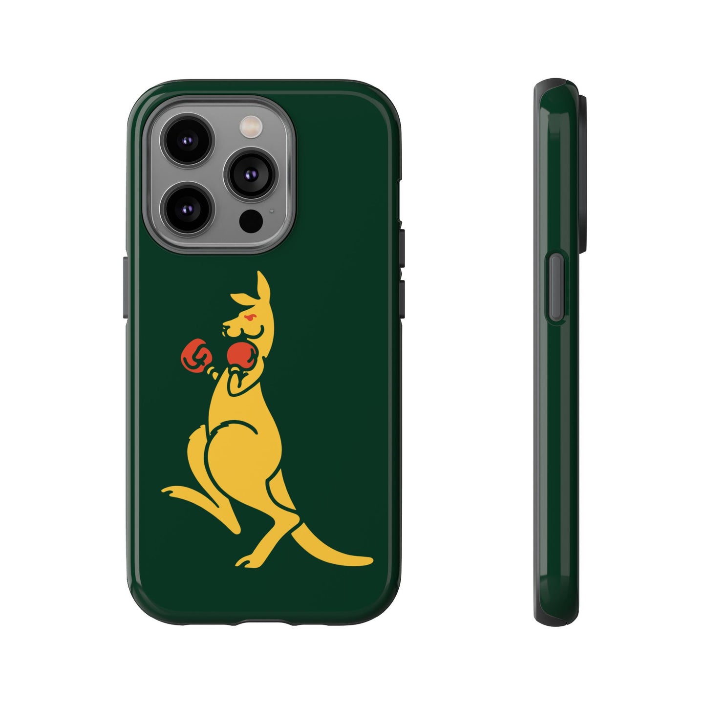 Phone Case - Boxing Kangaroo Bottle Green Tough Protective Case