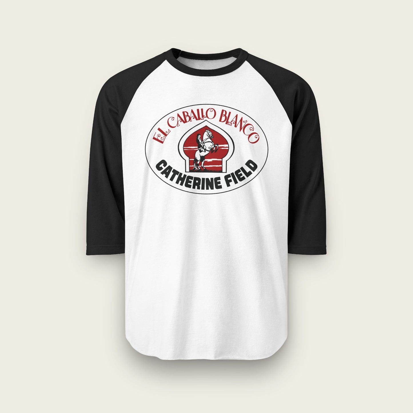 El Caballo Blanco Catherine Field Unisex Raglan Shirt