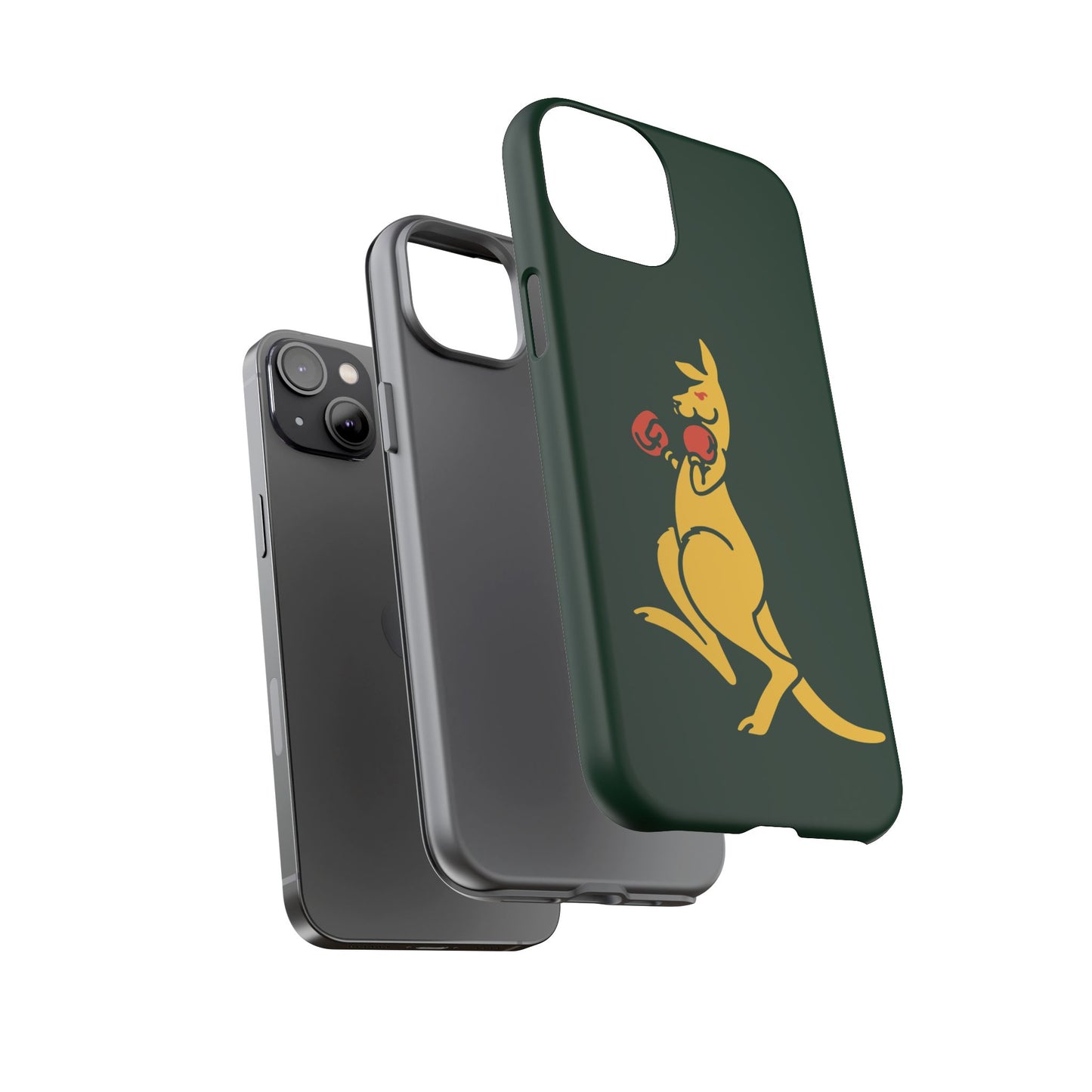 Phone Case - Boxing Kangaroo Bottle Green Tough Protective Case