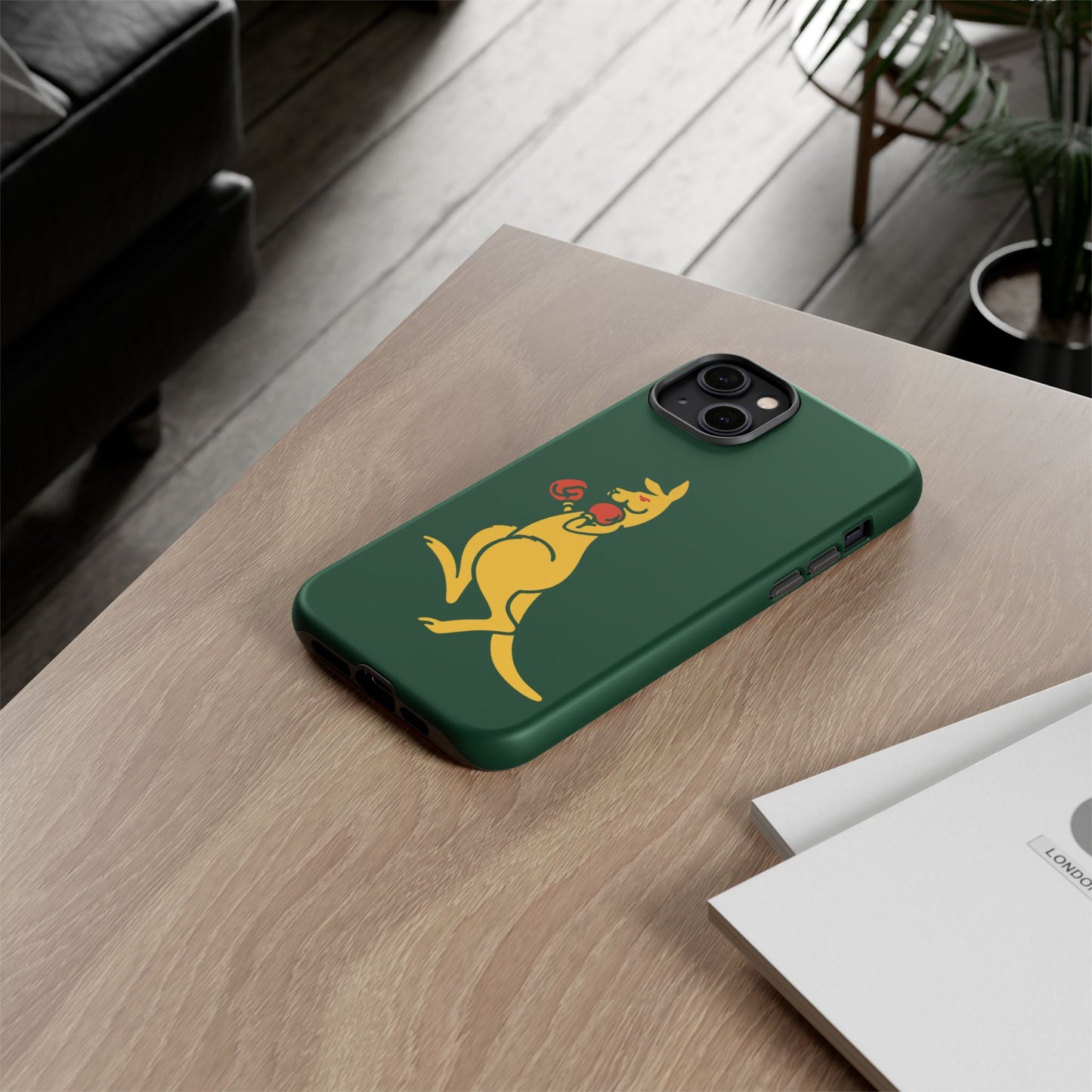 Phone Case - Boxing Kangaroo Bottle Green Tough Protective Case