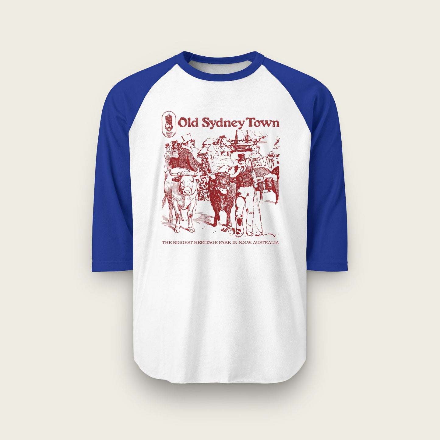 Old Sydney Town Unisex Raglan Shirt