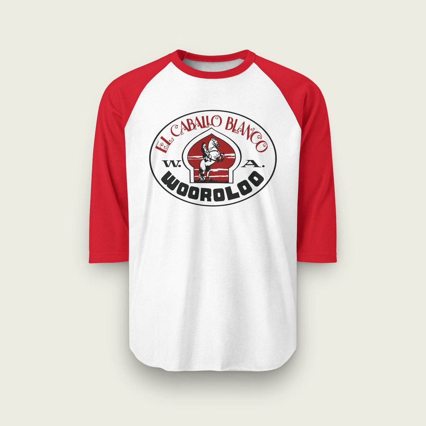 El Caballo Blanco Wooroloo Unisex Raglan Shirt