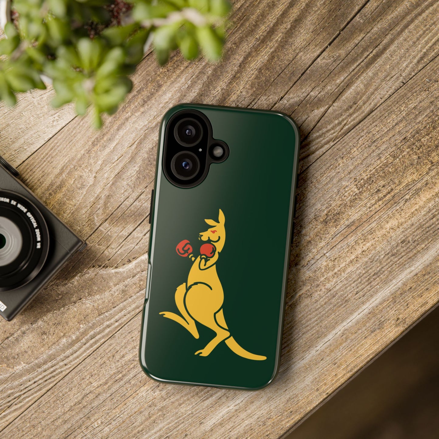 Phone Case - Boxing Kangaroo Bottle Green Tough Protective Case