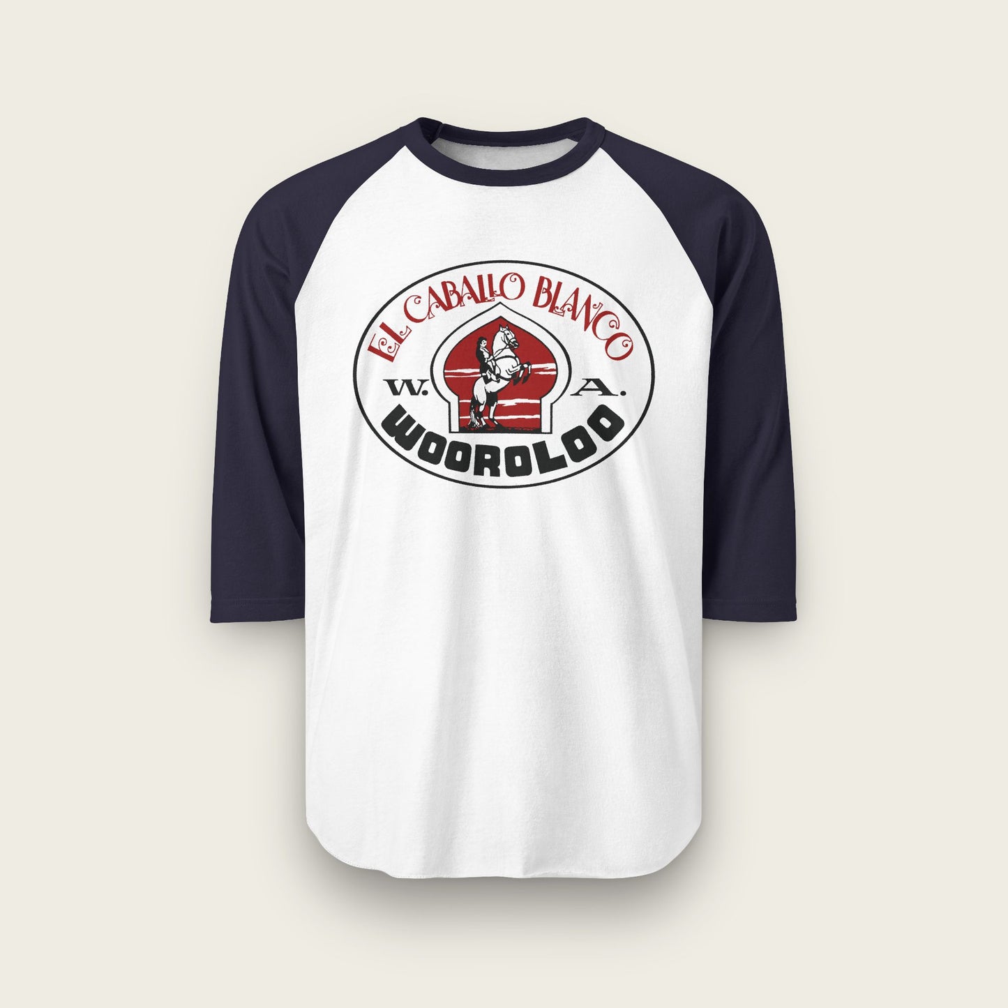 El Caballo Blanco Wooroloo Unisex Raglan Shirt
