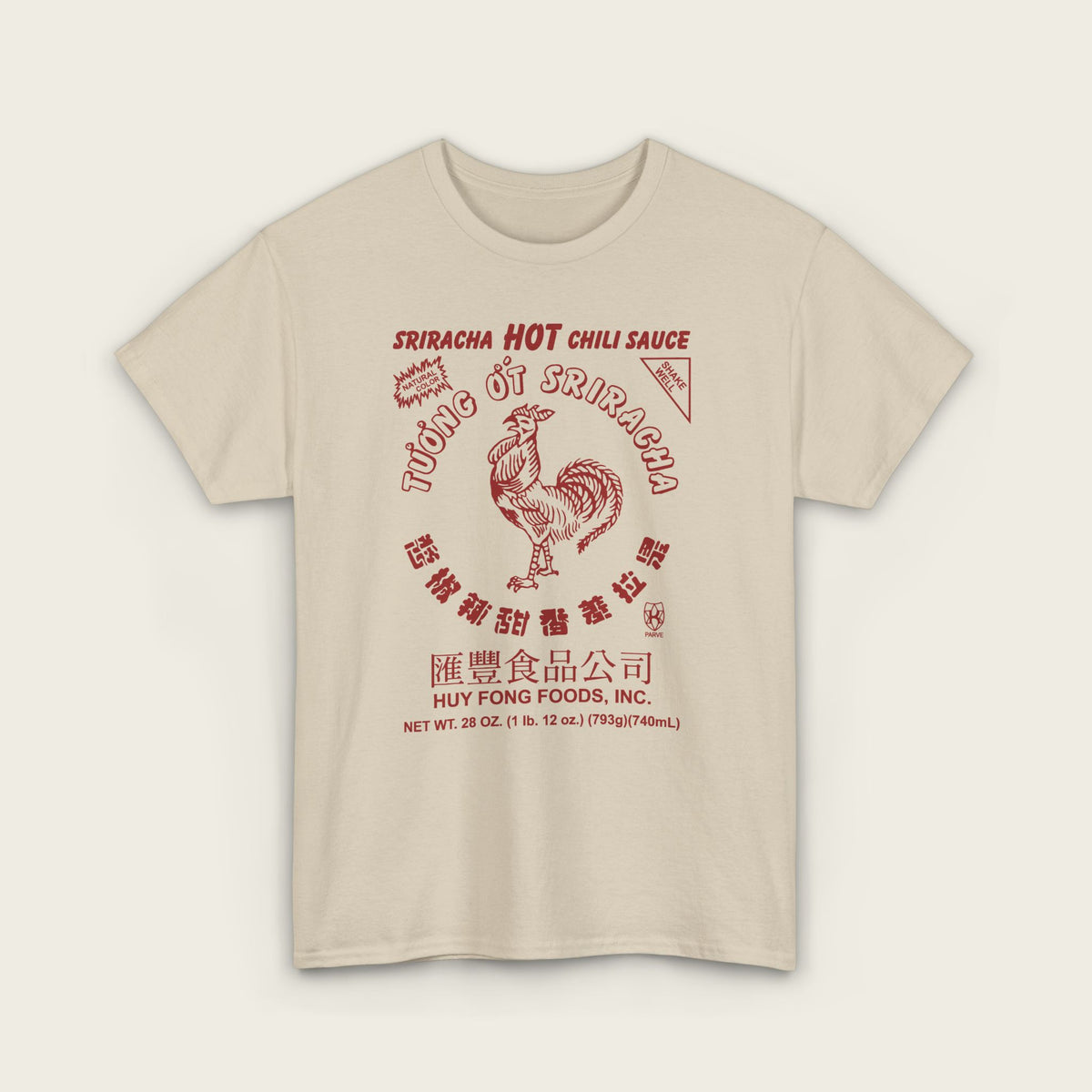 Sriracha Hot Sauce - FRONT PRINT Unisex Tee