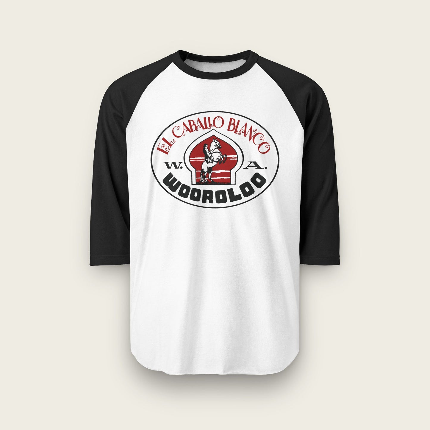 El Caballo Blanco Wooroloo Unisex Raglan Shirt