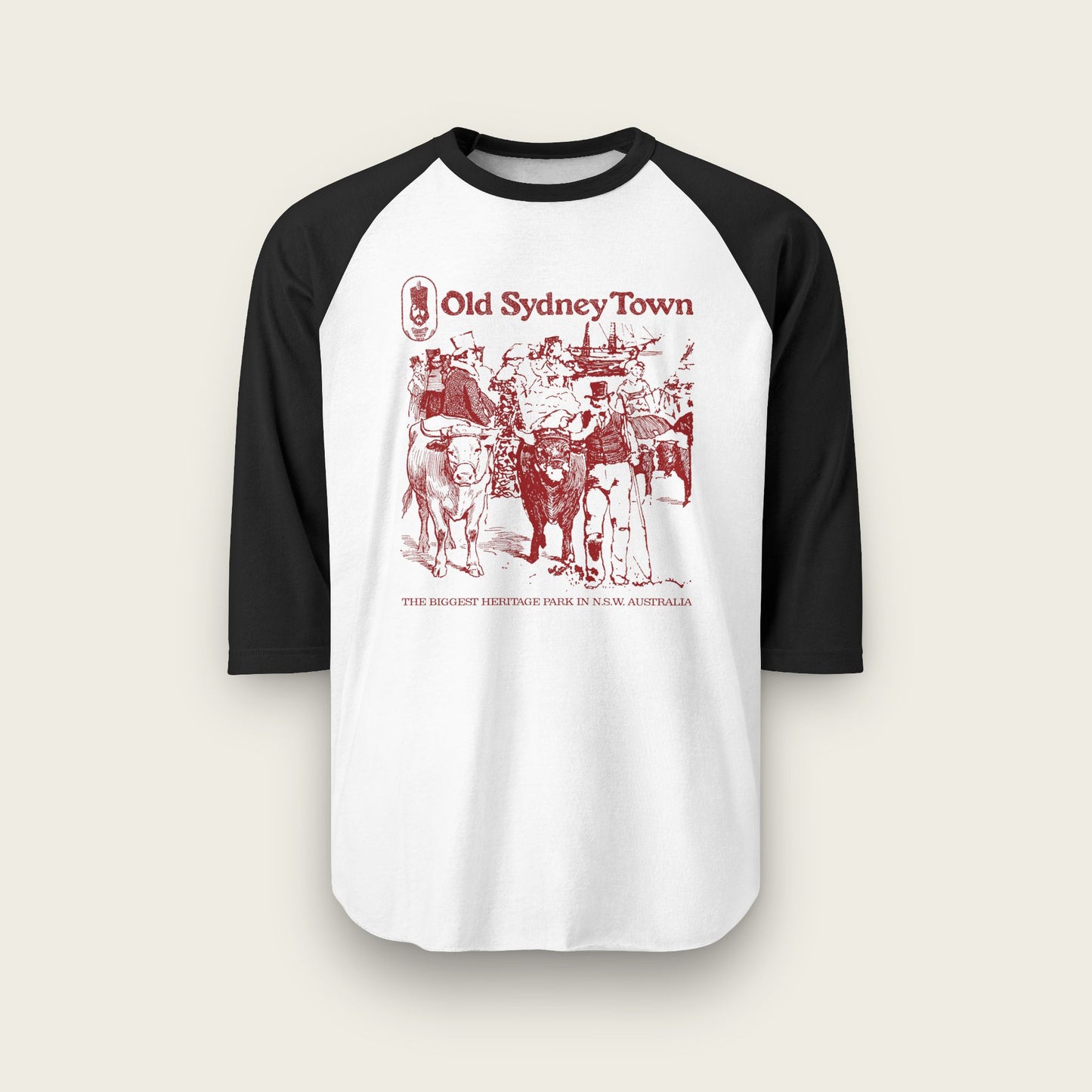 Old Sydney Town Unisex Raglan Shirt