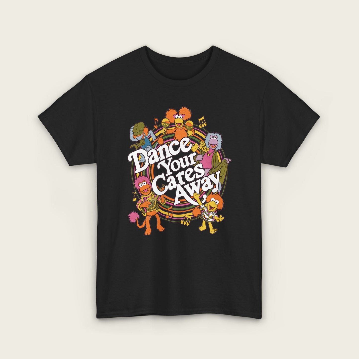 Fraggle Rock - Dance Your Cares Away Unisex Tee