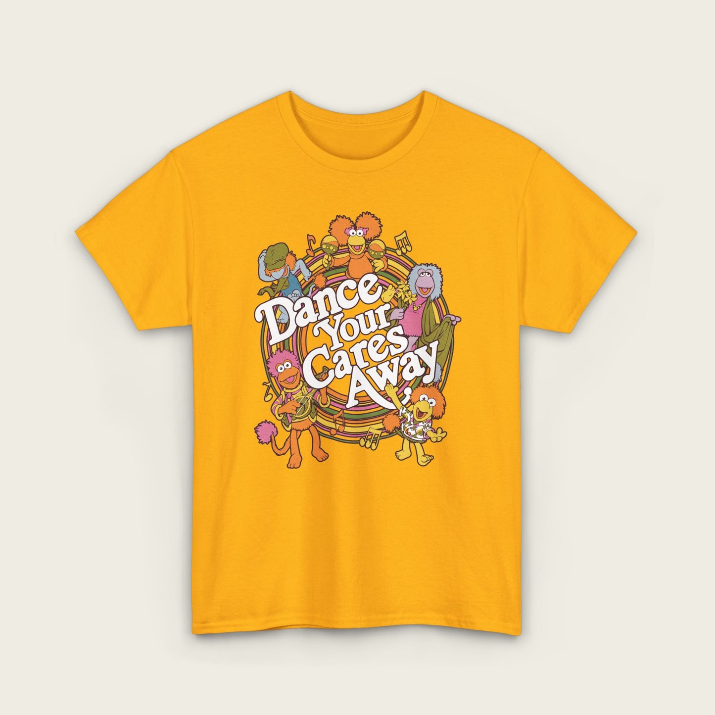 Fraggle Rock - Dance Your Cares Away Unisex Tee