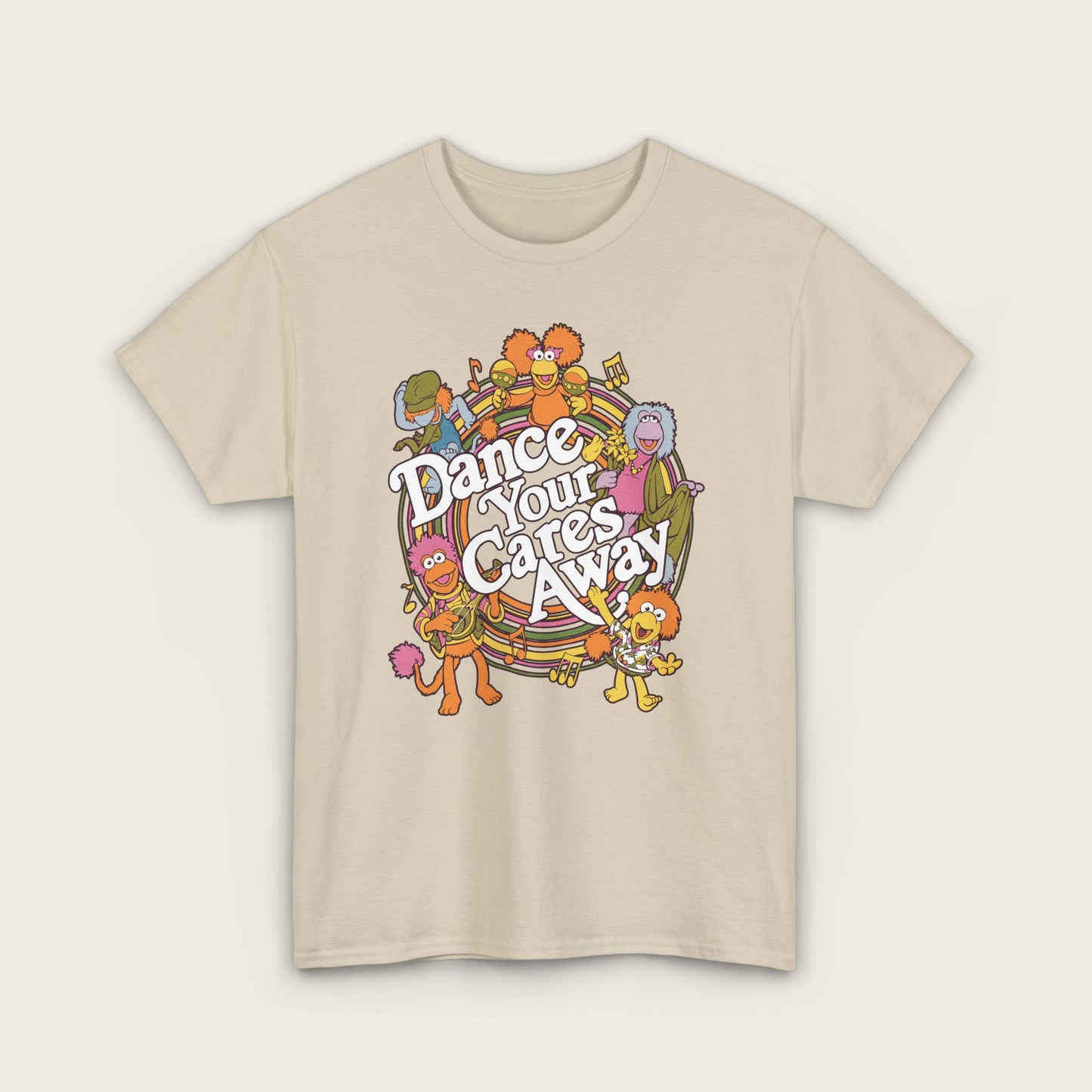 Fraggle Rock - Dance Your Cares Away Unisex Tee