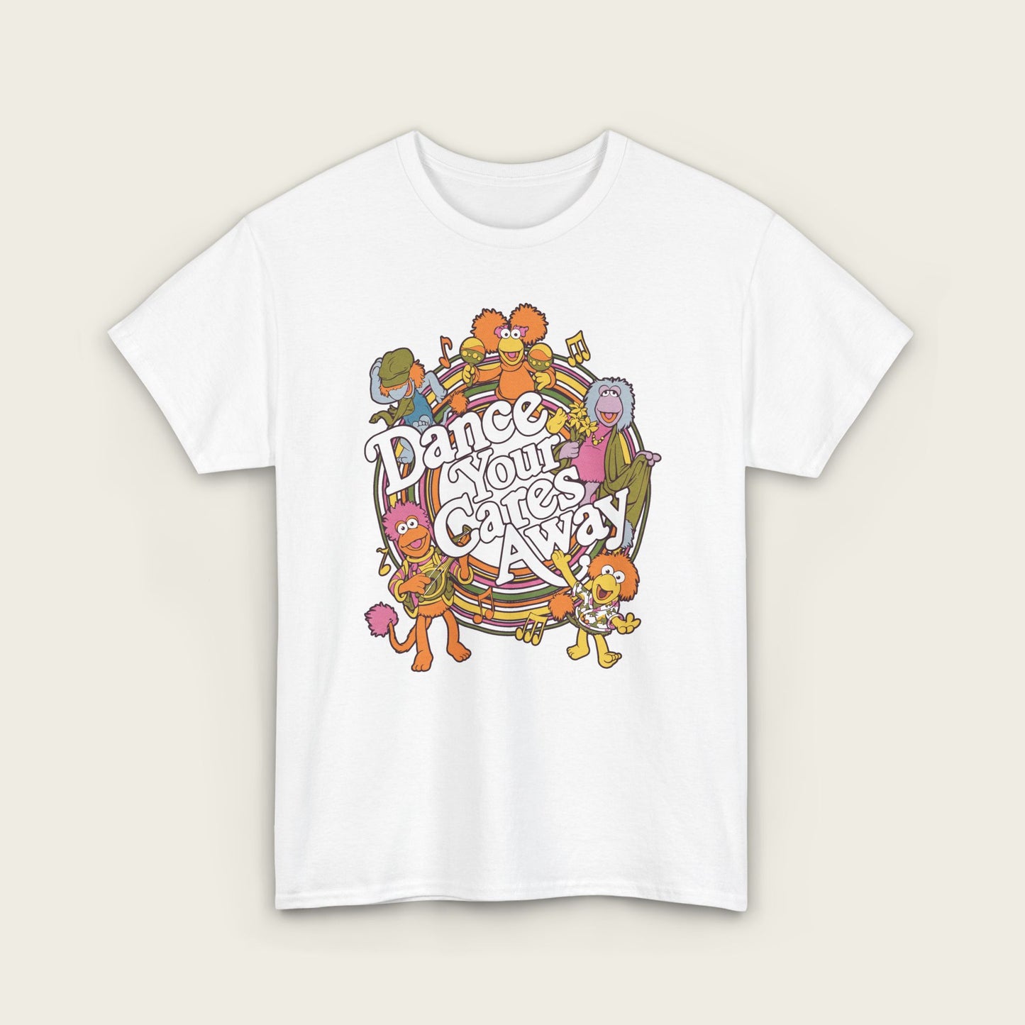 Fraggle Rock - Dance Your Cares Away Unisex Tee