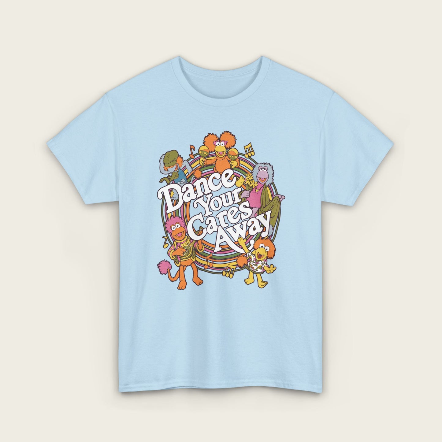 Fraggle Rock - Dance Your Cares Away Unisex Tee