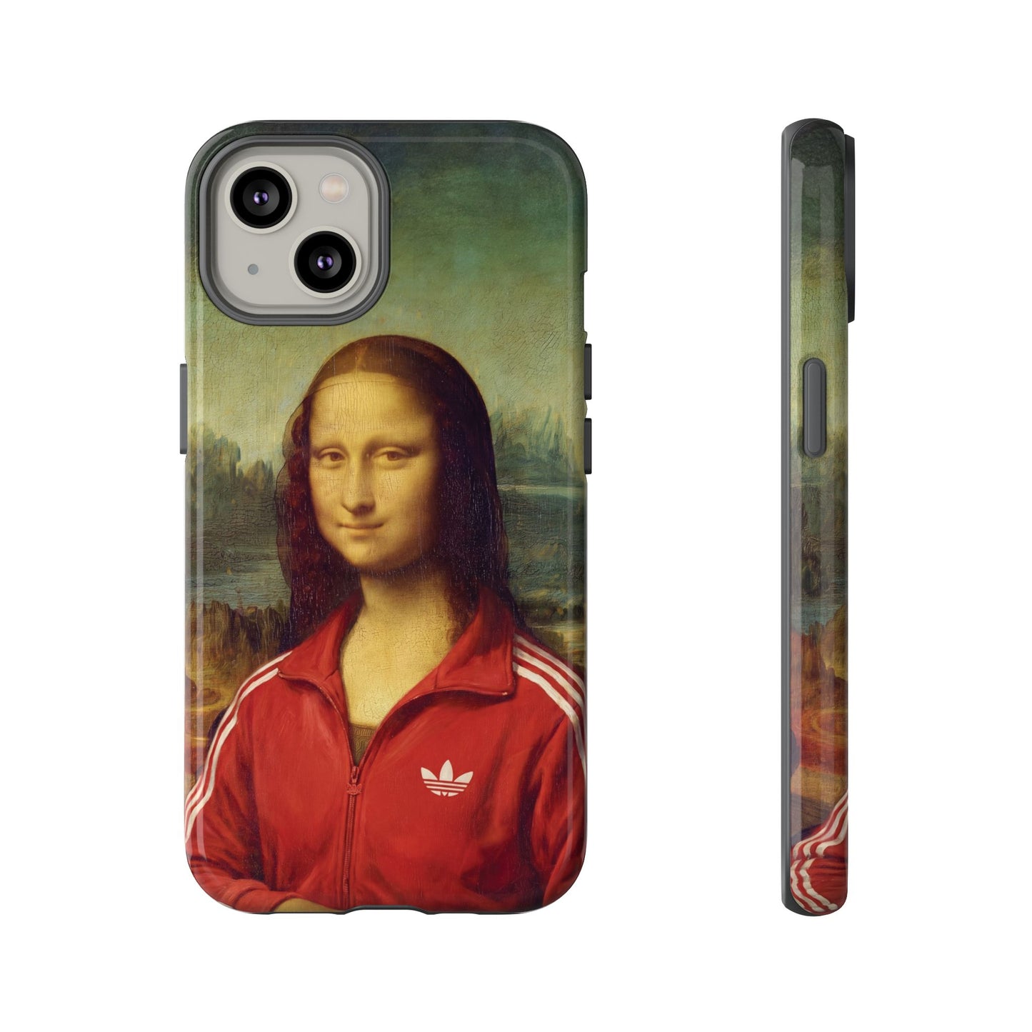 Phone Case - Three Stripe Mona Lisa Tough Protective Case