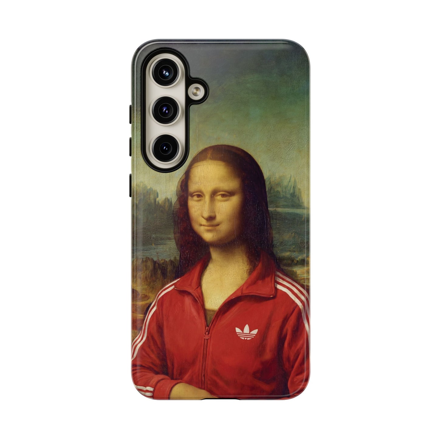 Phone Case - Three Stripe Mona Lisa Tough Protective Case