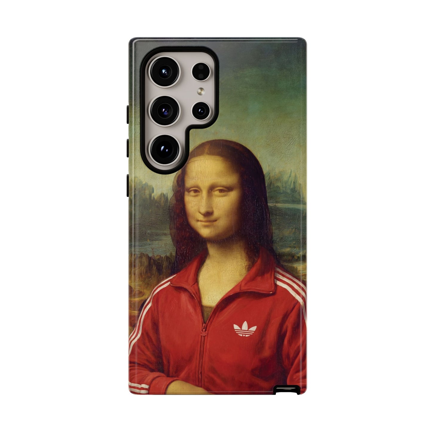 Phone Case - Three Stripe Mona Lisa Tough Protective Case