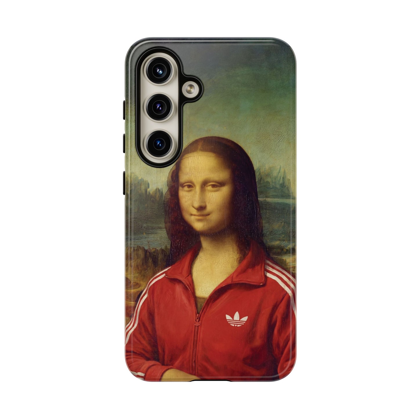Phone Case - Three Stripe Mona Lisa Tough Protective Case