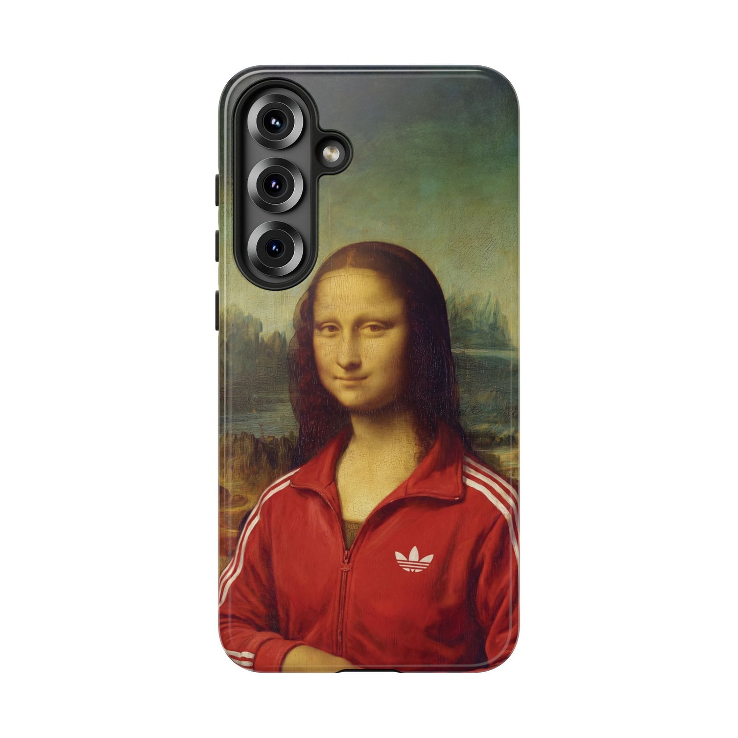 Phone Case - Three Stripe Mona Lisa Tough Protective Case