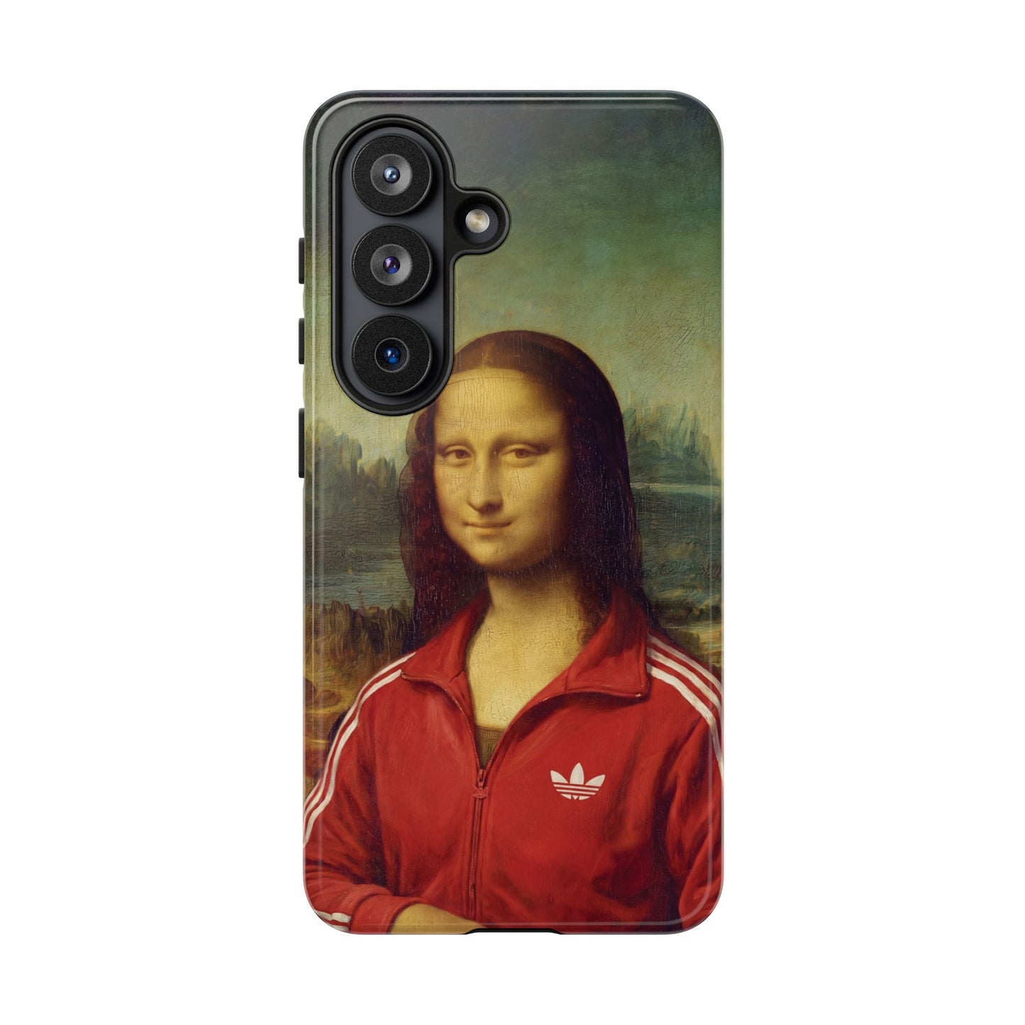 Phone Case - Three Stripe Mona Lisa Tough Protective Case