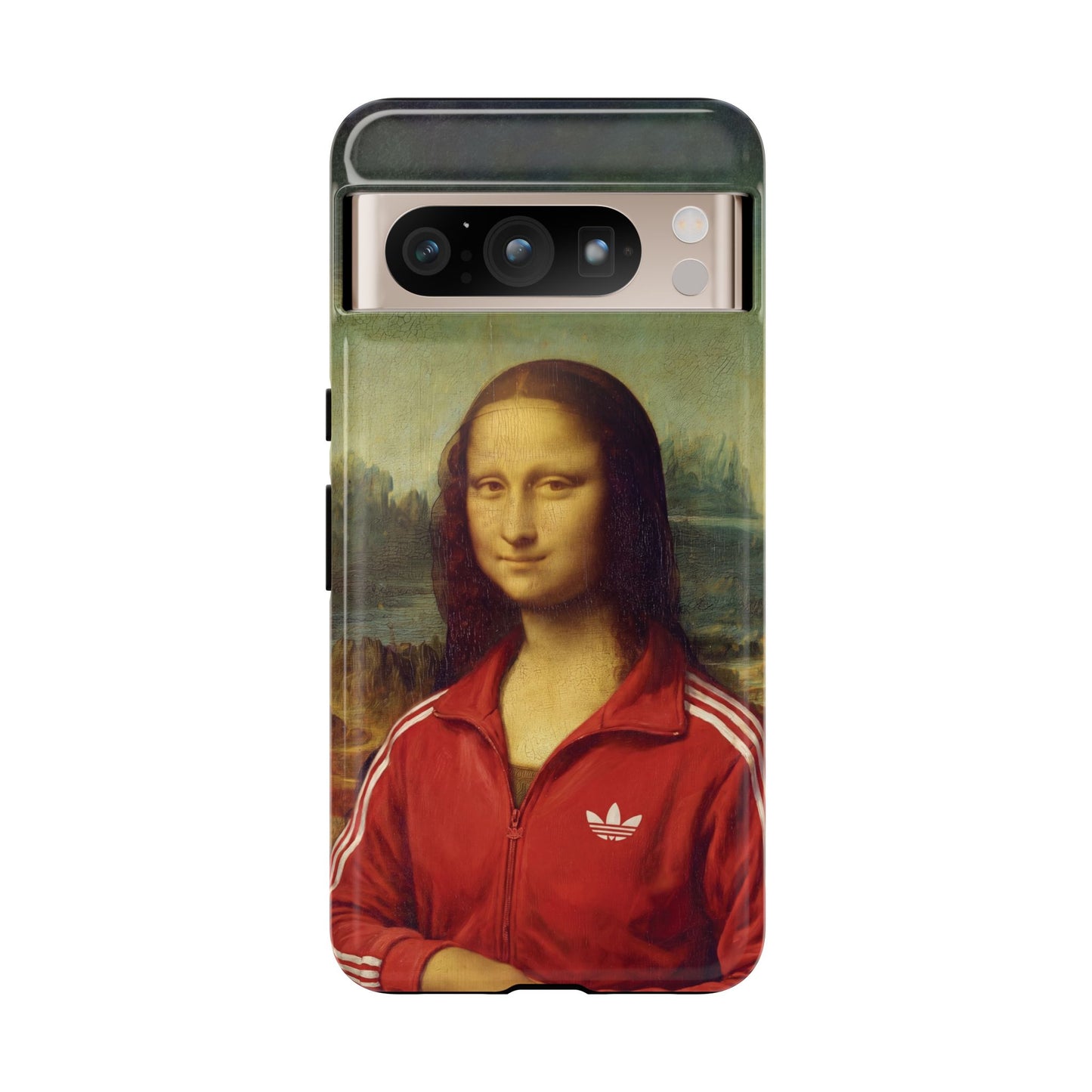 Phone Case - Three Stripe Mona Lisa Tough Protective Case