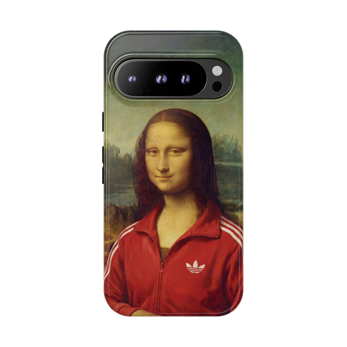 Phone Case - Three Stripe Mona Lisa Tough Protective Case