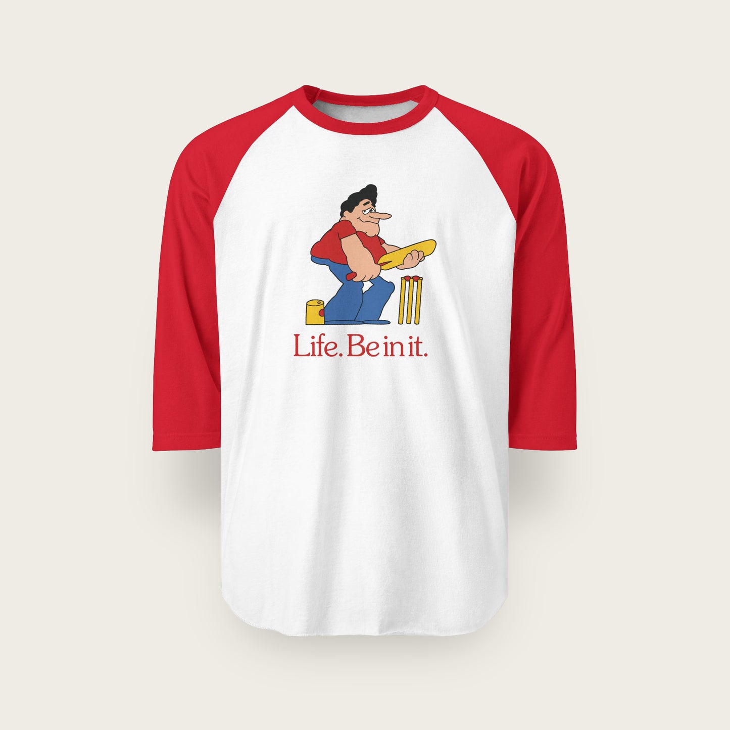 Life Be in it - Norm Cricket Unisex Raglan Shirt