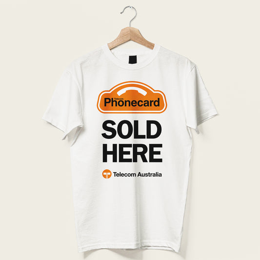 Phonecard Sold Here Unisex Tee
