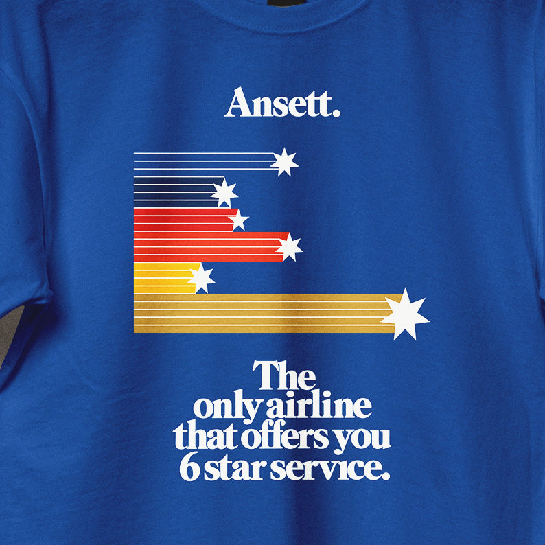 Ansett 6 Star Service Unisex Tee