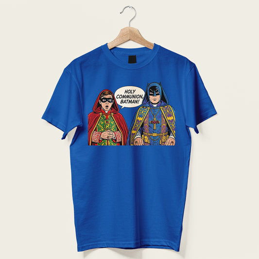 HOLY COMMUNION, BATMAN! Unisex Tee