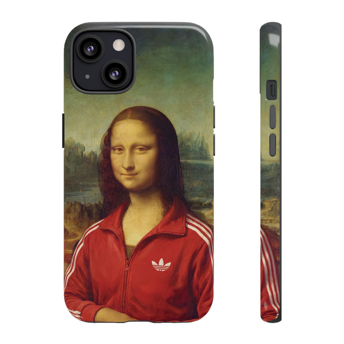 Phone Case - Three Stripe Mona Lisa Tough Protective Case