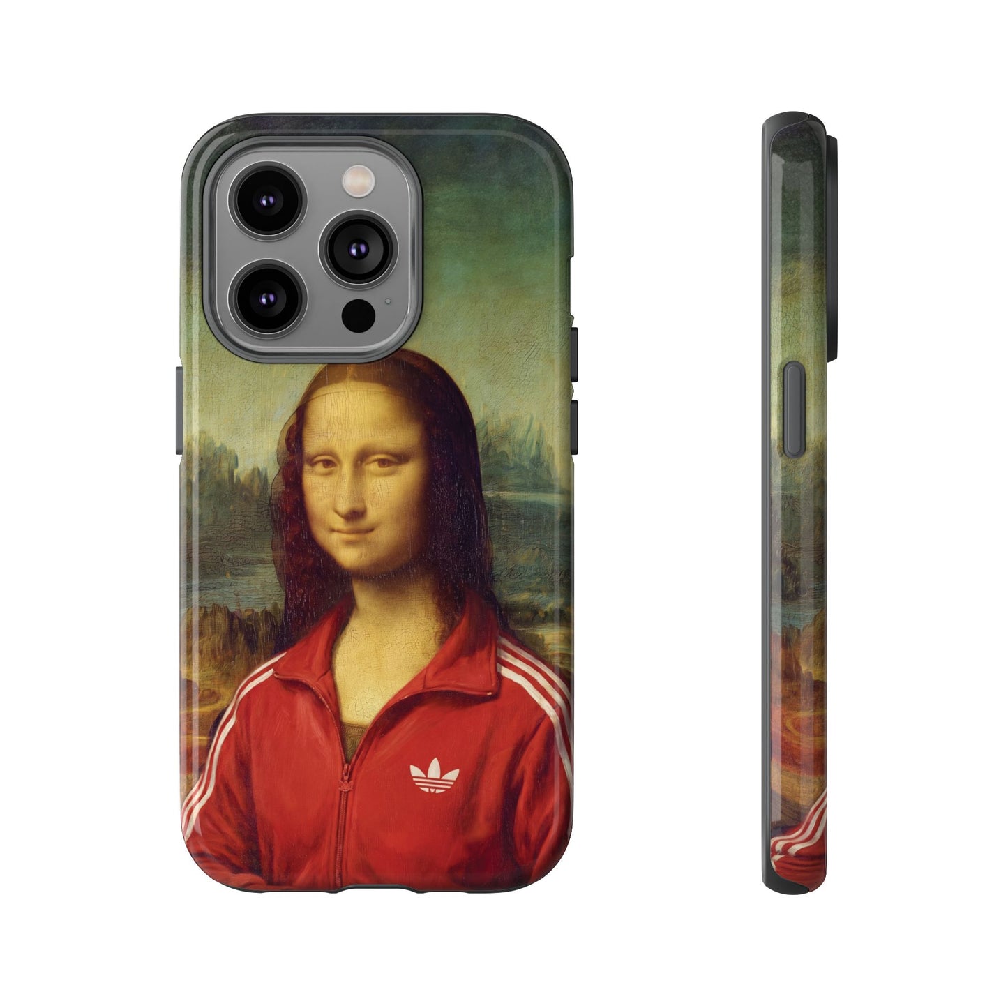 Phone Case - Three Stripe Mona Lisa Tough Protective Case