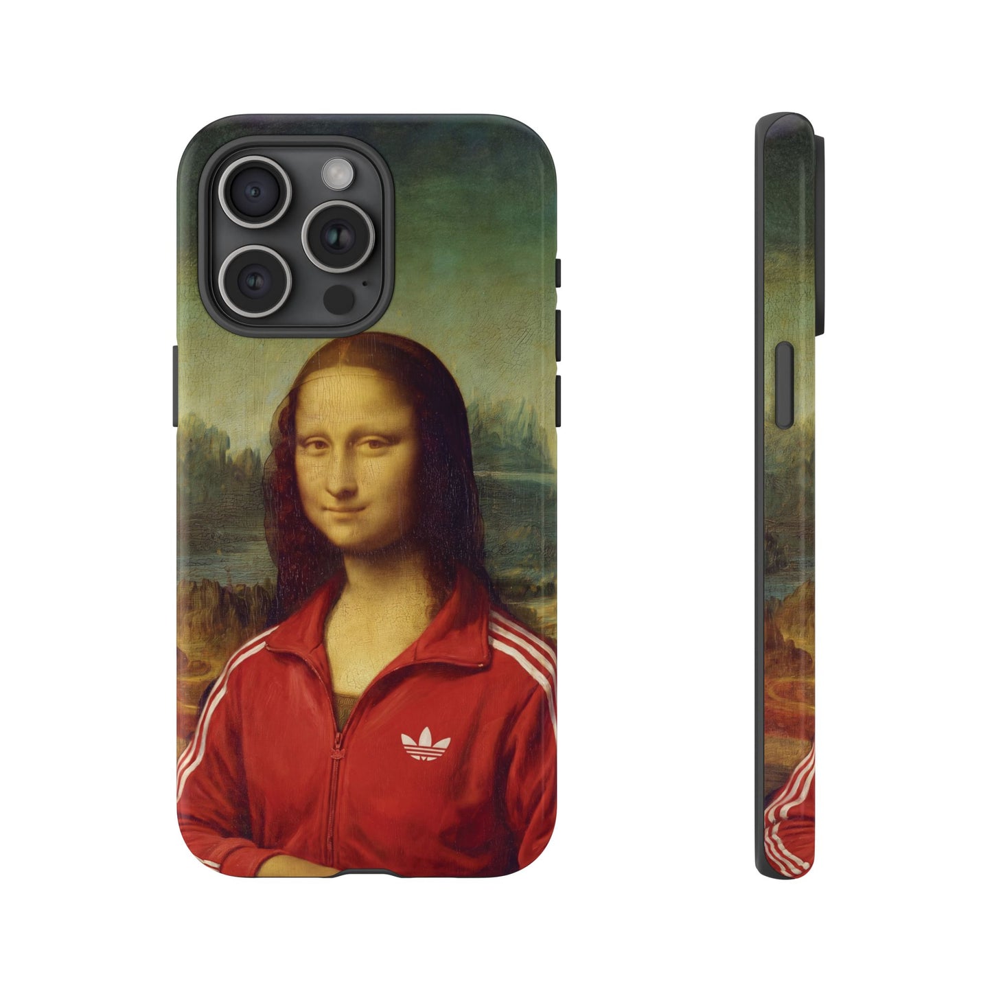 Phone Case - Three Stripe Mona Lisa Tough Protective Case