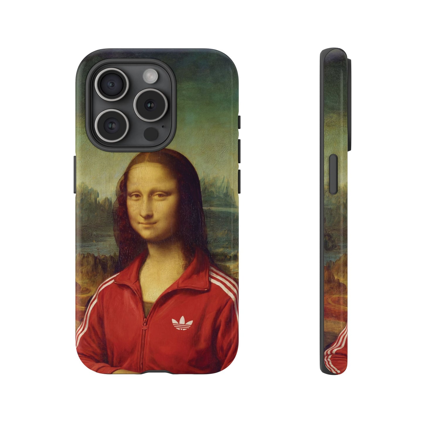 Phone Case - Three Stripe Mona Lisa Tough Protective Case