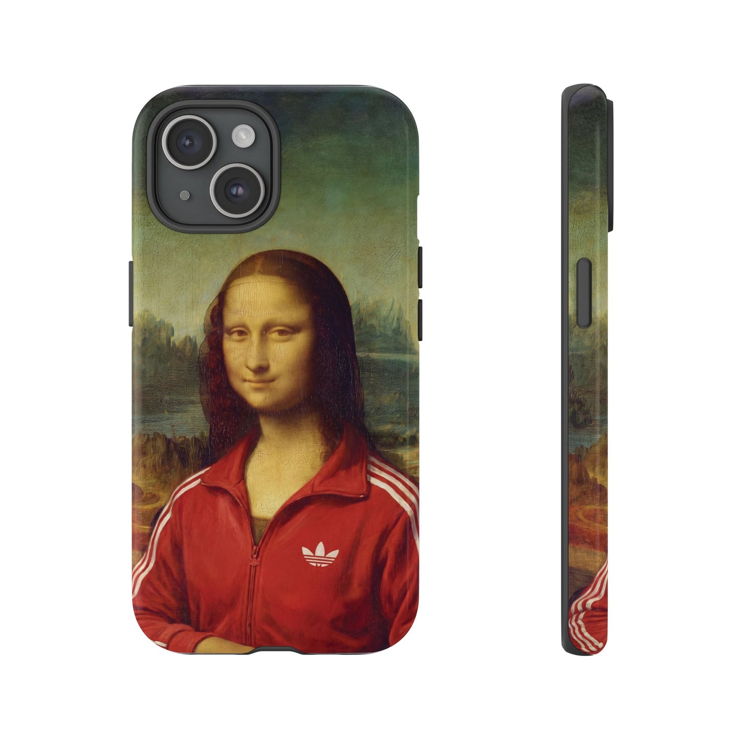 Phone Case - Three Stripe Mona Lisa Tough Protective Case