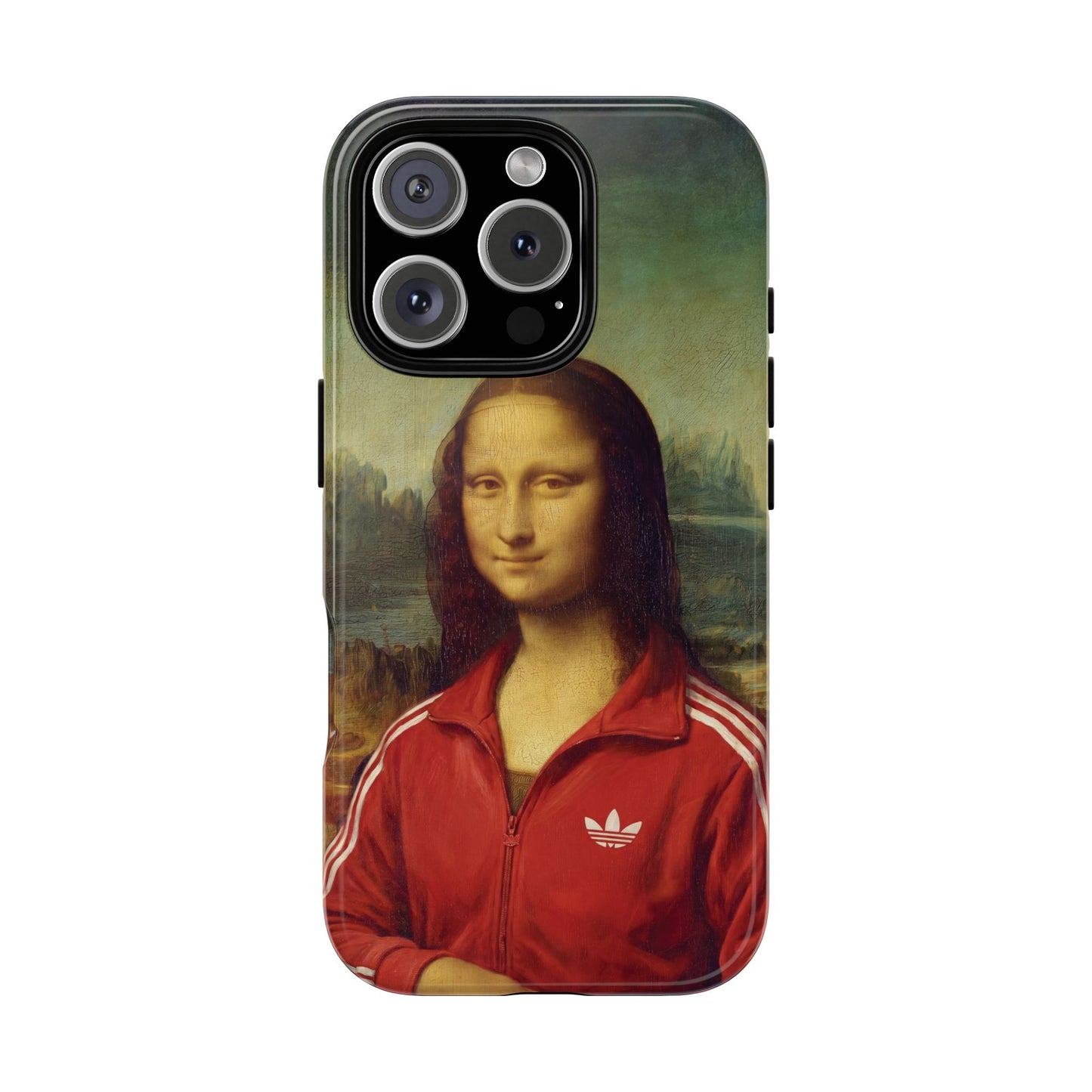 Phone Case - Three Stripe Mona Lisa Tough Protective Case